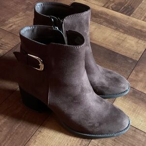 Style & Co. Chocolate Ankle Booties
